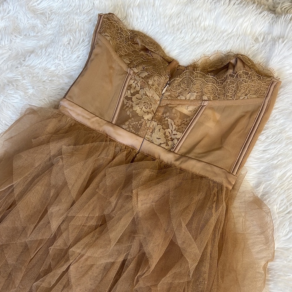 For Love & Lemons X REVOLVE Bustier Gown in Warm‎ Taupe - Picture 6 of 9